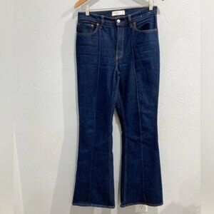 Abercrombie The Vintage High Rise Boho Mod Flare Dark Wash Jeans